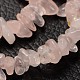 Chip perles en quartz rose naturel(F007)-2