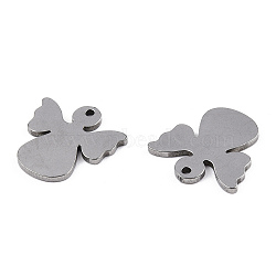 304 Stainless Steel Charms, Laser Cut, Angel, Stainless Steel Color, 15x15x1mm, Hole: 1.2mm(X-STAS-N092-10)