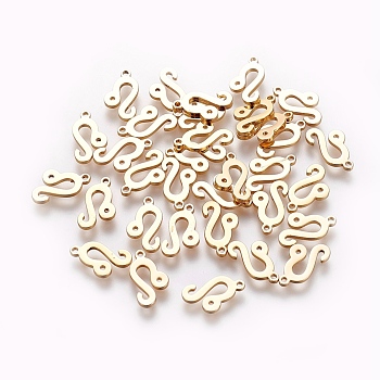 304 Stainless Steel Charms, Constellation/Zodiac Sign, Real 18K Gold Plated, Leo, 11.7x6.6x1mm, Hole: 0.8mm