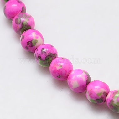 Synthetic Ocean White Jade Beads Strands(G-L019-8mm-08)-2