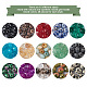 Craftdady 300pcs 15 perles de pierres précieuses mélangées naturelles et synthétiques à facettes(G-CD0001-08)-4
