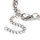 304 bracelet chaîne forçat en acier inoxydable pour homme femme(BJEW-E031-01P-01)-3