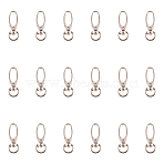 Iron Swivel Snap Hooks Clasps, Platinum, 37x13.5mm, Hole: 5x10mm(IFIN-NB0001-05)