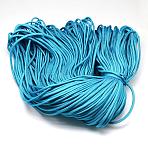 7 Inner Cores Polyester & Spandex Cord Ropes, Solid Color, for Rope Bracelets & Shoe Lace Cord Making, Deep Sky Blue, 4~5mm, about 109.36 yards(100m)/bundle, 420~500g/bundle(RCP-R006-169)