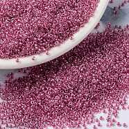 MIYUKI Round Rocailles Beads, Japanese Seed Beads, 15/0, (RR1132) Inside Dyed Berry, 1.5mm, Hole: 0.7mm, about 5555pcs/10g(X-SEED-G009-RR1132)