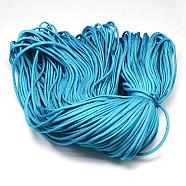 7 Inner Cores Polyester & Spandex Cord Ropes, Solid Color, for Rope Bracelets Making, Deep Sky Blue, 4~5mm, about 109.36 yards(100m)/bundle, 420~500g/bundle(RCP-R006-169)