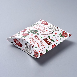 Christmas Gift Card Pillow Boxes, for Holiday Gift Giving, Candy Boxes, Xmas Craft Party Favors, Colorful, 16.5x13x4.2cm(CON-E024-01A)