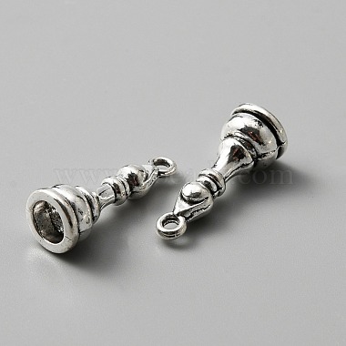 Antique Silver Playing Theme Alloy Pendants