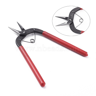 Red Carbon Steel Chain Nose Pliers