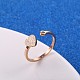 Stylish Adjustable Stainless Steel Heart Cuff Rings for Women(CD3807-13)-1