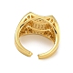 Rack Plating Brass Micro Pave Cubic Zirconia Finger Rings(RJEW-C111-04G)-3