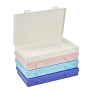 Plastic Boxes, Bead Storage Containers, Rectangle, Mixed Color, 17.5x11.2x2.7cm, 4 colors, 1pc/color, 4pcs/set(CON-GA0001-04)