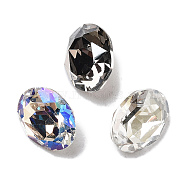 K9 Glass, Imitation Czech Rhinestone, Oval, Mixed Color, 10x8x3.5mm(GLAA-H034-06D)