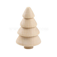 Unfinished Wood Display Decoration, for Kids Painting Craft, 3D Tree, BurlyWood, 70x41mm(WOCR-PW0003-87B)