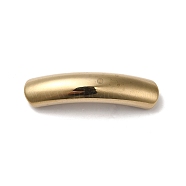 Non-magnetic Synthetic Hematite Connector Charms, Curved Oval Links, Golden Plated, 39.5x9.5x8mm, Hole: 1.4mm(G-G984-01G)