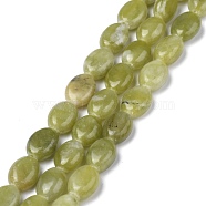 Natural Xinyi Jade/Chinese Southern Jade Beads Strands, Oval, 8x6x3.5~4mm, Hole: 1mm, about 45~52pcs/strand, 15.16~15.74 inch(38.5~40cm)(G-Z006-A17)
