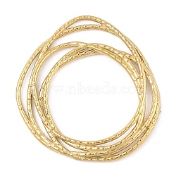 304 Stainless Steel Linking Rings, PVD Vacuum Plating, Multi Ring Shape, Real 18K Gold Plated, 42x39.5x2.2mm, Inner Diameter: 25mm(STAS-P380-39G)