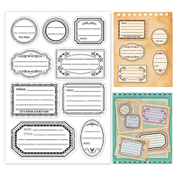 PVC Plastic Stamps, for DIY Scrapbooking, Photo Album Decorative, Cards Making, Stamp Sheets, None Pattern, 16x11x0.3cm