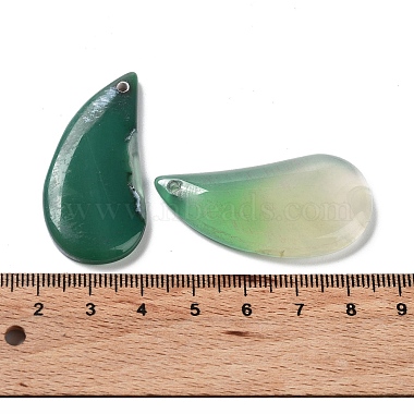 Dyed & Heated Natural Green Agate Pendants(G-G065-03I)-3