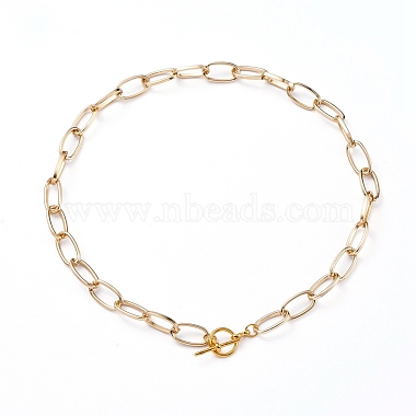 Ожерелья-цепочки из алюминиевой скрепки унисекс(NJEW-JN02720)-2