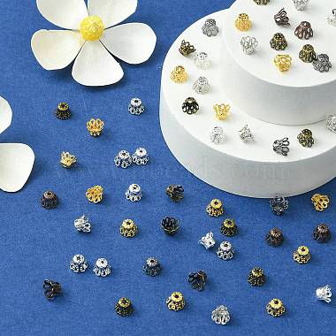 600PCS 6Colors Iron Bead Caps(IFIN-YW0003-05)-3