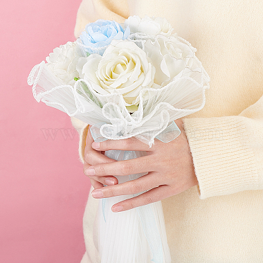 Wrinkled Wavy Polyester Flower Bouquets Wrapping Packaging(FIND-WH0110-751A)-3