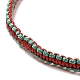 Polyester Braided Bracelet with CCB Plastic Beads(BJEW-A099-05)-3
