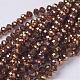 Electroplate Glass Beads Strands(GR7X10MMY-C)-1