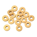 Ion Plating(IP)304 Stainless Steel Spacer Beads, Flat Round, Golden, 8x1.5mm, Hole: 3.2mm(STAS-F117-50G)