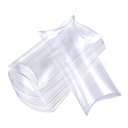 PVC Plastic Pillow Boxes, Gift Candy Transparent Packing Box, Clear, 14x6.4x2.45cm(CON-WH0068-26)