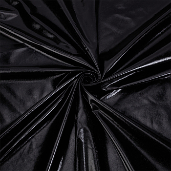 Polyester Spandex  Fabric for DIY Crafts, Garment Accessories, Black, 150x100x0.03cm