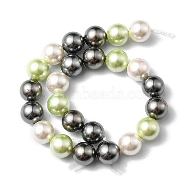 Shell Pearl Colorful Beads Strands(BSHE-S605-8mm-M)-4