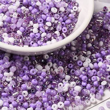 3mm Medium Purple Glass Beads