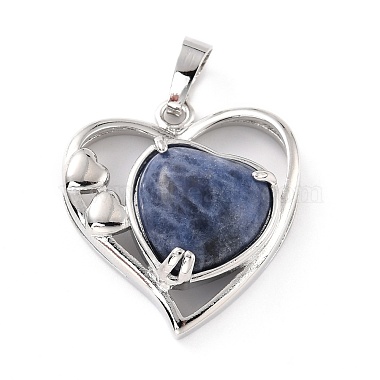 Natural Sodalite Pendants(G-C236-01G-P-RS)-2