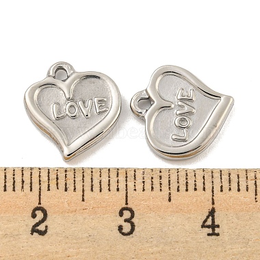 anlaufgeschützte 304 Charms aus Edelstahl zum Valentinstag(STAS-P356-31P)-3