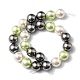 Shell Pearl Colorful Beads Strands(BSHE-S605-8mm-M)-4