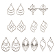 Jewelry 14Pcs 7 Style Stainless Steel Pendants(STAS-PJ0001-46)-1