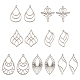 bijoux 14pcs 7 pendentifs en acier inoxydable de style(STAS-PJ0001-46)-1