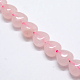 Heart Natural Rose Quartz Beads Strands(G-G632-01)-1