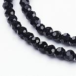 4mm Black Round Glass Beads(GF4mmC27)