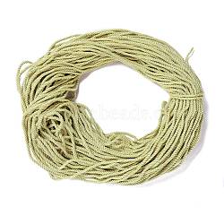 Polyester Cord, Twisted Cord, Honeydew, 5mm, about 97~100m/bundle(NWIR-P021-016)