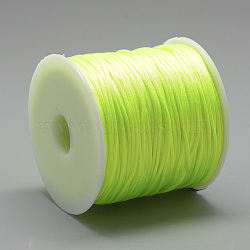 Nylon Thread, Green Yellow, 2.5mm, about 32.81 Yards(30m)/Roll(NWIR-Q010B-F228)