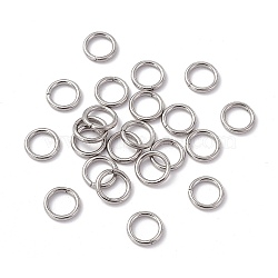 Non-Tarnish 304 Stainless Steel Open Jump Rings, Saw Cut Round, Stainless Steel Color, 10x1.5mm, 15 Gauge, Inner Diameter: 7.3mm, about 270pcs/100g(X-STAS-C040-01J-P)