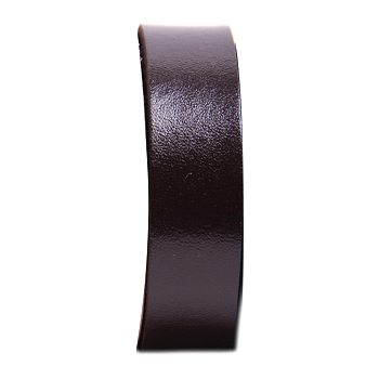 Flat Leather Jewelry Cord, Jewelry DIY Making Material, Coconut Brown, 6x2mm, about 80cm/pc