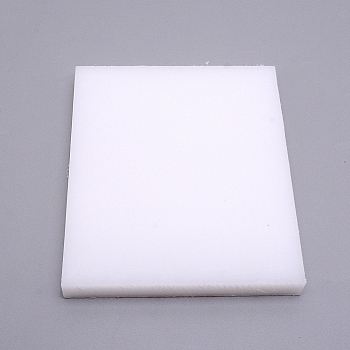 Plastic Mat, Leathercraft Tool, Rectangle, White, 14.2x12x1.5cm
