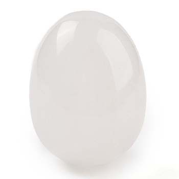 Natural Quartz Crystal Palm Stones, Rock Crystal Egg Reiki Polished Healing Pocket Stone for Anxiety Stress Relief Therapy, Easter Decor, 48x35~36mm