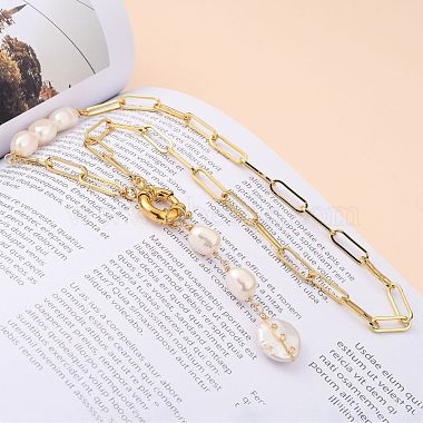 Natural Baroque Pearl Pendant Necklaces(NJEW-JN03086)-6