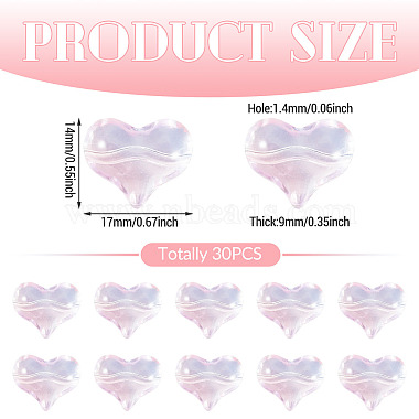 30Pcs Transparent Glass Beads(GLAA-TADJ0001-02A)-3