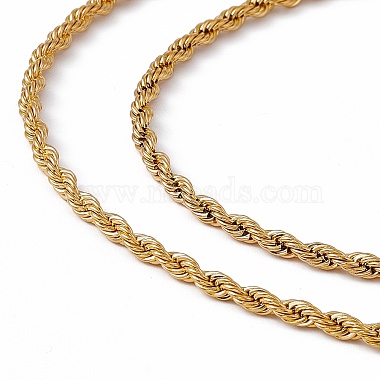 201 Stainless Steel Rope Chain Necklace for Men Women(NJEW-P268-A36-2X5)-2