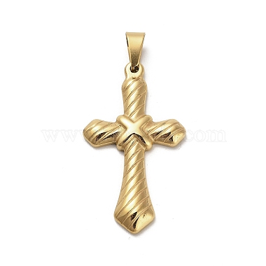 Golden Cross 304 Stainless Steel Pendants